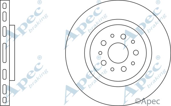 APEC BRAKING Jarrulevy DSK2927